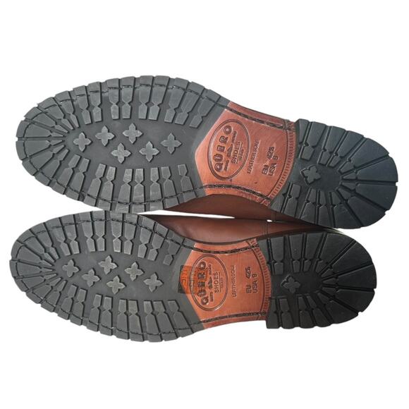 Qüero handmade Spanish Chelsea leather brown boots size 9 - Picture 9 of 12